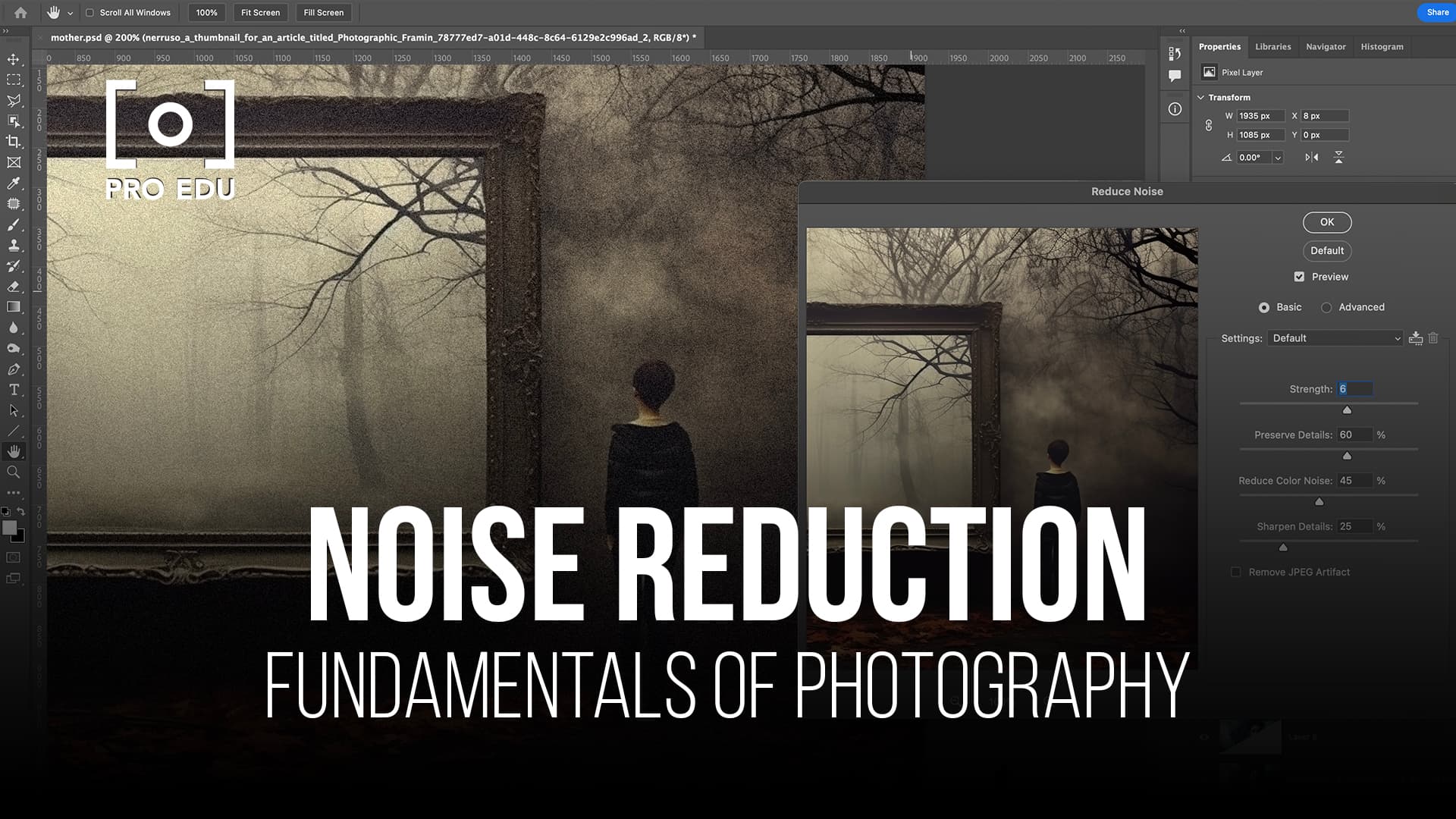 Methods of Noise Reduction in Photography Post-Processing: A Beginners Guide